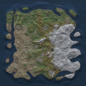 Thumbnail Rust Map: Procedural Map, Size: 4250, Seed: 23741, 19 Monuments