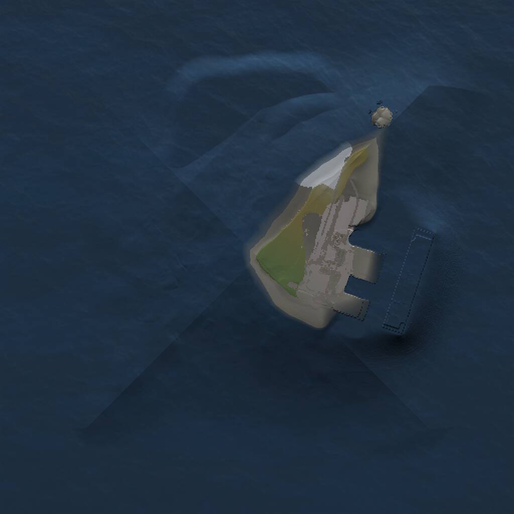 Rust Map: Procedural Map, Size: 1000, Seed: 1512750248, 2 Monuments