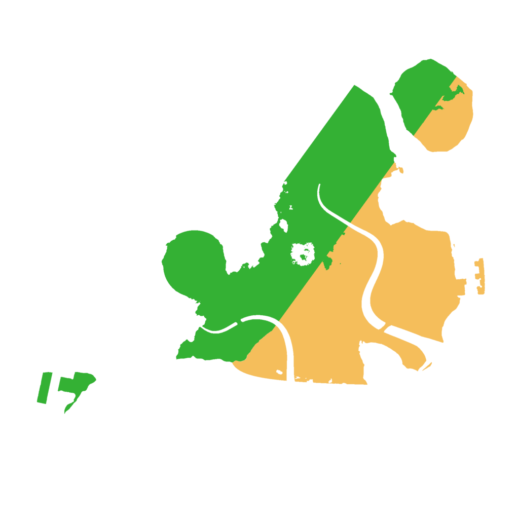 Biome Rust Map: Procedural Map, Size: 2200, Seed: 11153