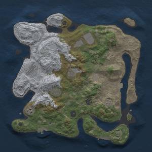 Thumbnail Rust Map: Procedural Map, Size: 3500, Seed: 568236581, 16 Monuments