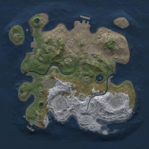 Thumbnail Rust Map: Procedural Map, Size: 3000, Seed: 431227919, 9 Monuments