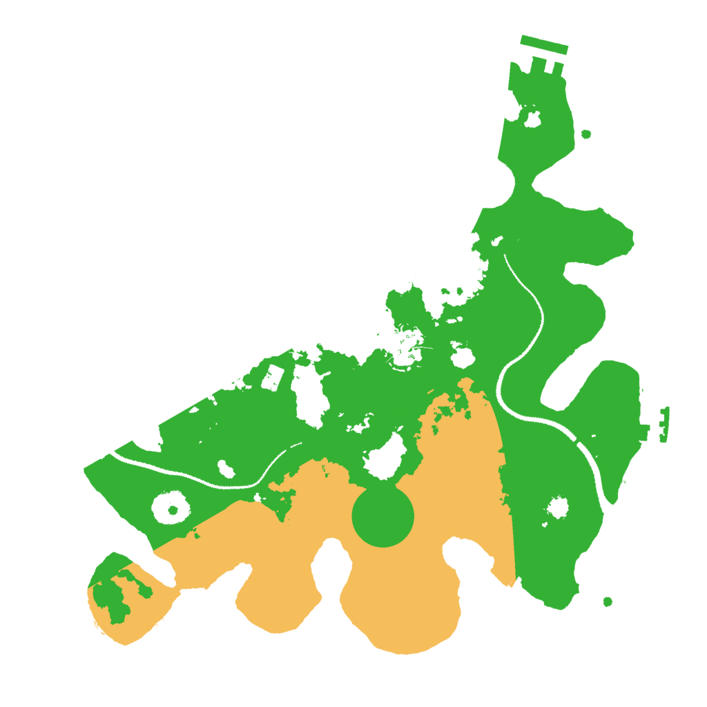 Biome Rust Map: Procedural Map, Size: 3000, Seed: 65886