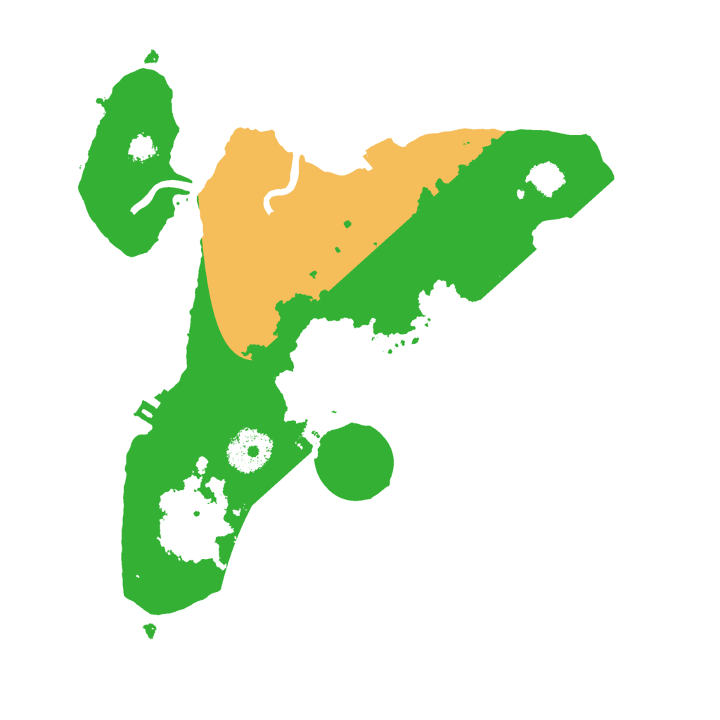 Biome Rust Map: Procedural Map, Size: 2500, Seed: 662410103