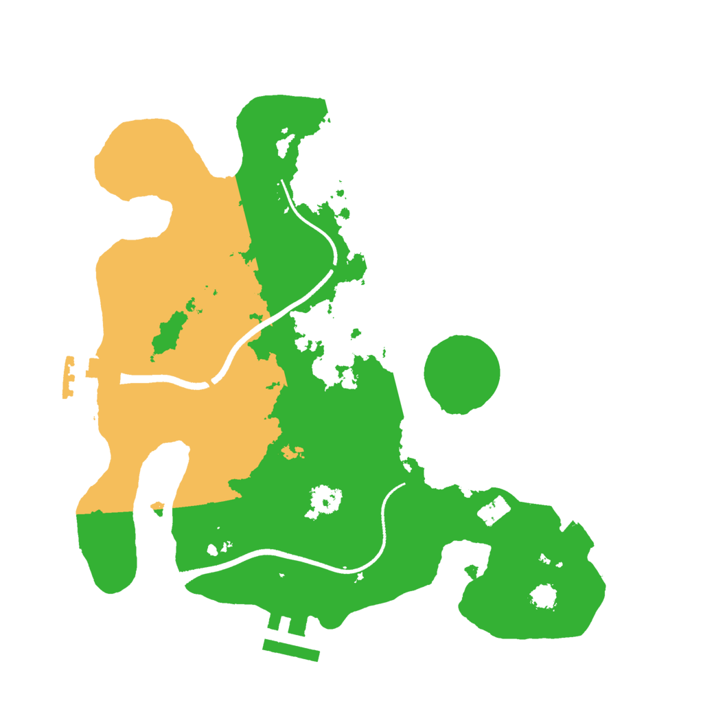 Biome Rust Map: Procedural Map, Size: 2499, Seed: 1424168694
