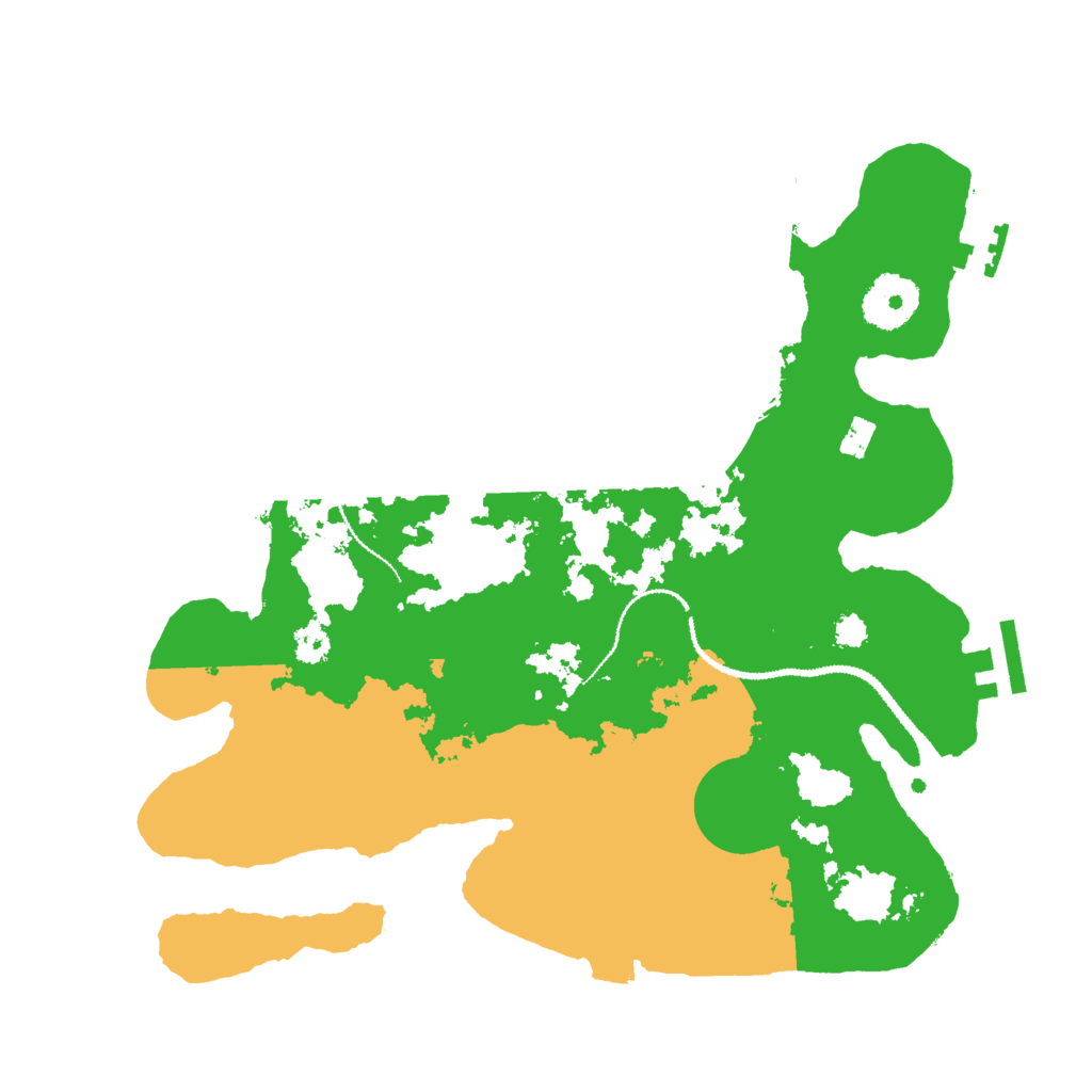 Biome Rust Map: Procedural Map, Size: 3000, Seed: 17249