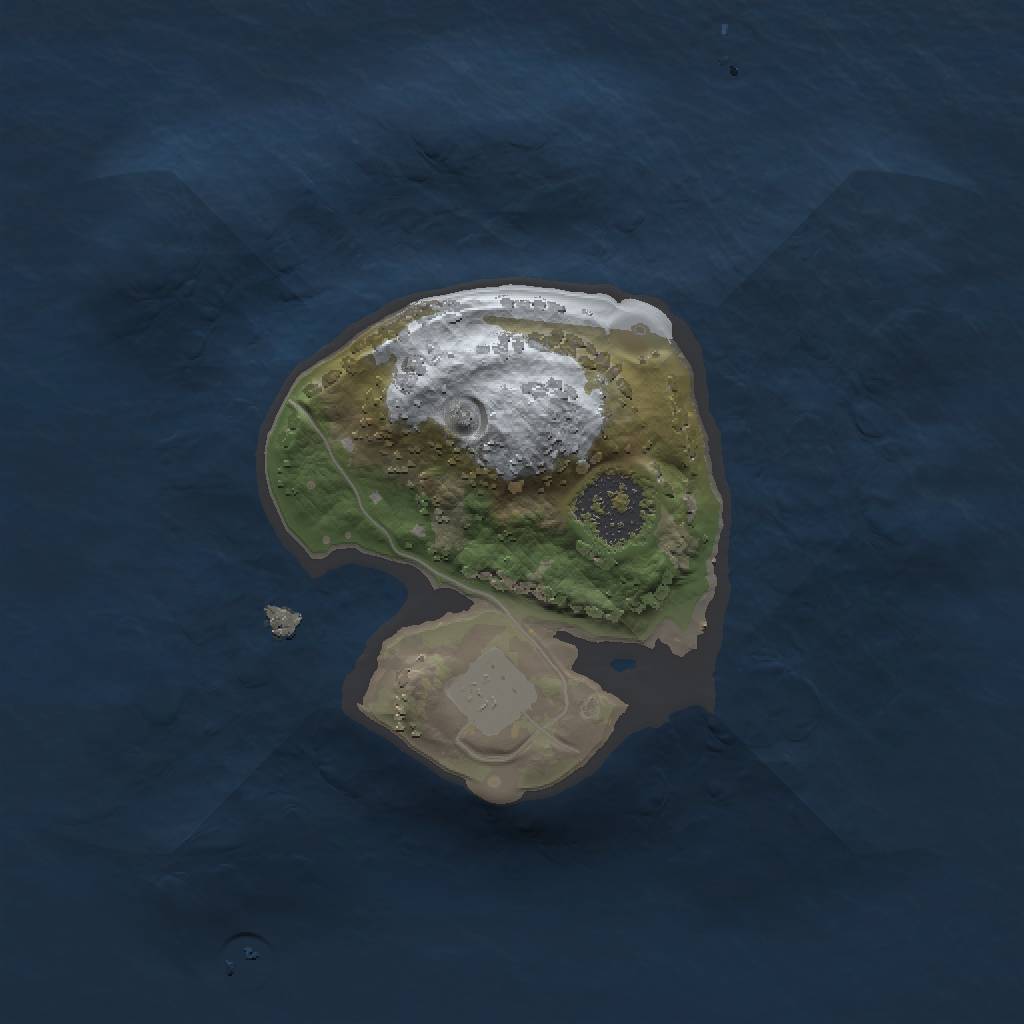 Rust Map: Procedural Map, Size: 1500, Seed: 1880237000, 3 Monuments