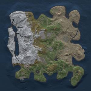 Thumbnail Rust Map: Procedural Map, Size: 3500, Seed: 354486323, 17 Monuments