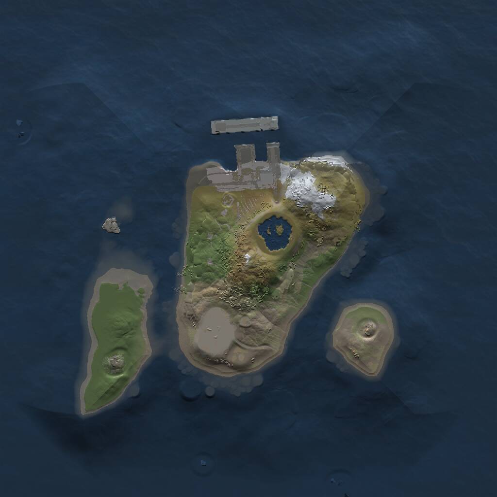 Rust Map: Procedural Map, Size: 1500, Seed: 1477725624, 2 Monuments