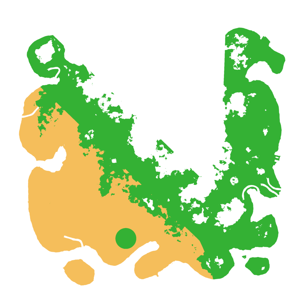 Biome Rust Map: Procedural Map, Size: 3900, Seed: 82279825