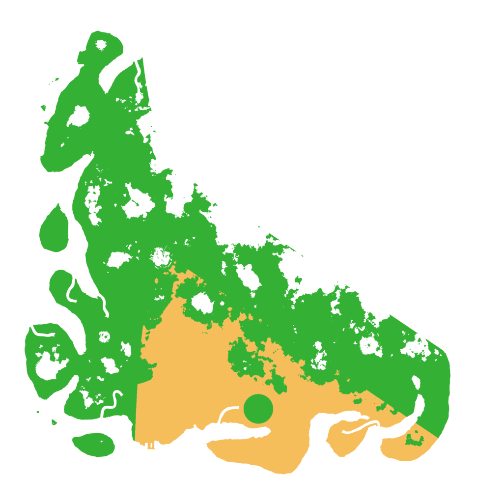 Biome Rust Map: Procedural Map, Size: 4500, Seed: 76854373