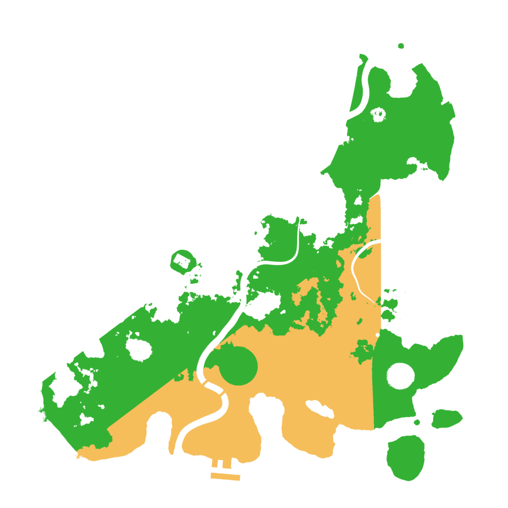 Biome Rust Map: Procedural Map, Size: 3500, Seed: 341007874