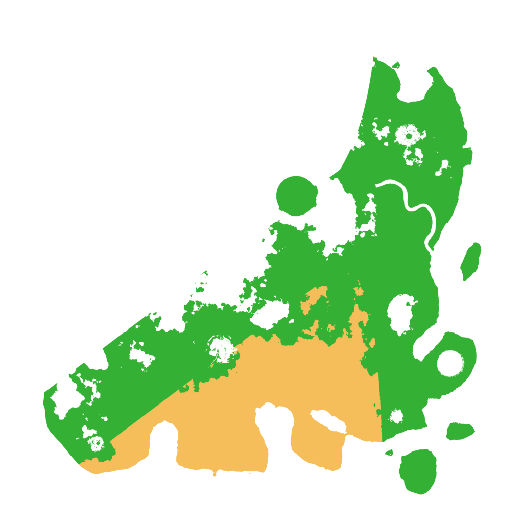 Biome Rust Map: Procedural Map, Size: 3500, Seed: 341007874