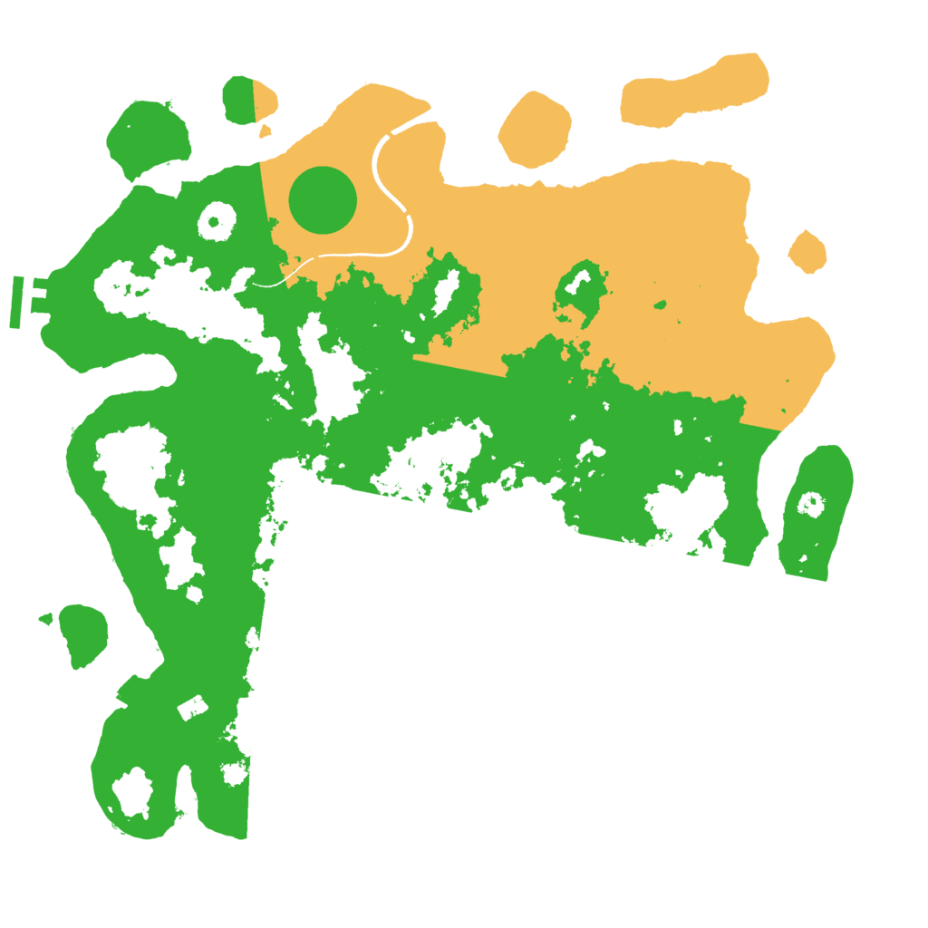 Biome Rust Map: Procedural Map, Size: 3600, Seed: 53095436