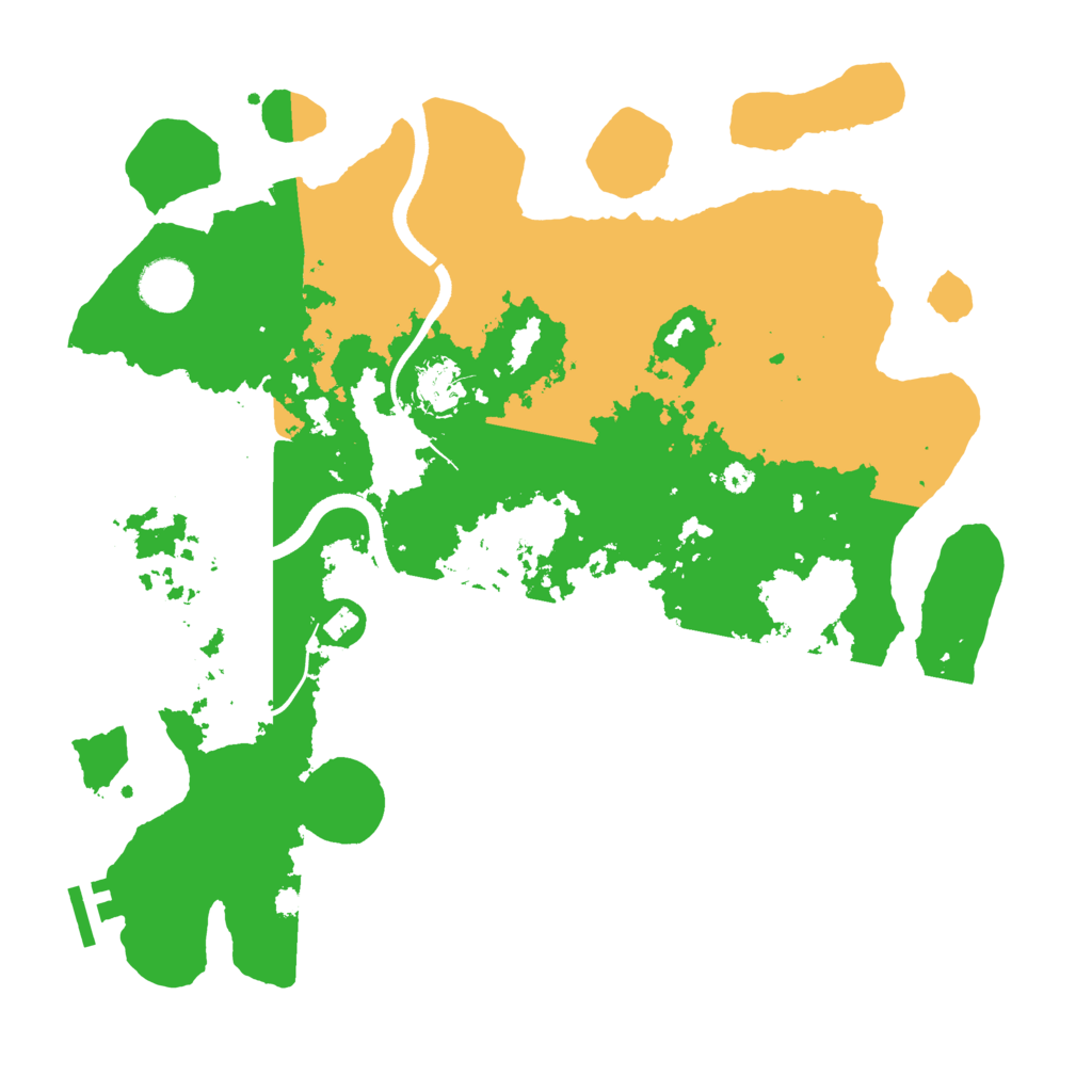 Biome Rust Map: Procedural Map, Size: 3600, Seed: 53095436