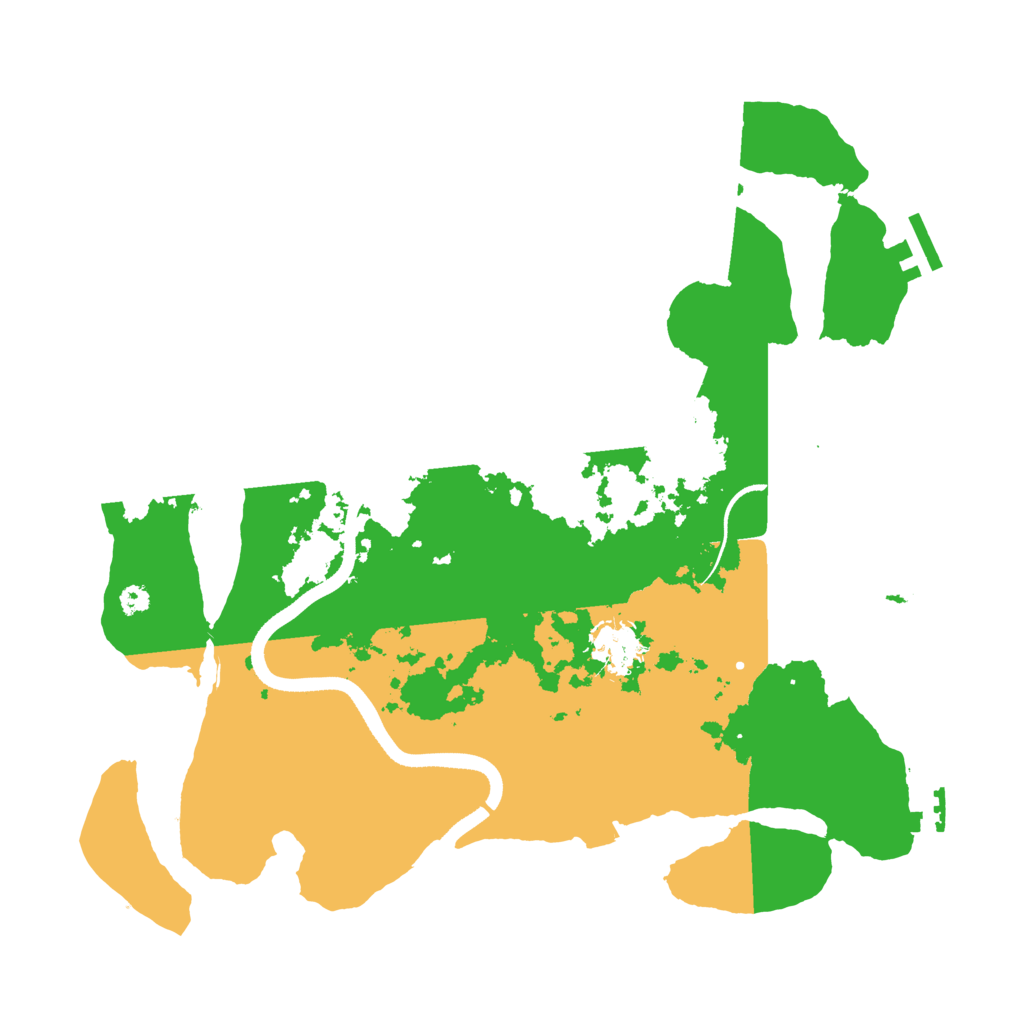 Biome Rust Map: Procedural Map, Size: 3500, Seed: 62910869
