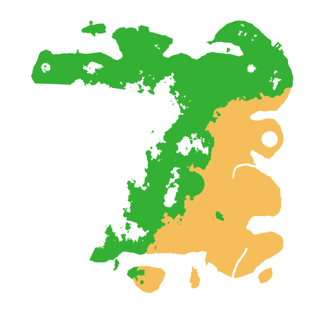 Biome Rust Map: Procedural Map, Size: 3500, Seed: 221515