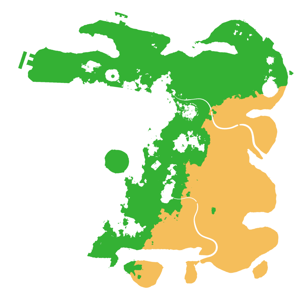 Biome Rust Map: Procedural Map, Size: 3500, Seed: 221515