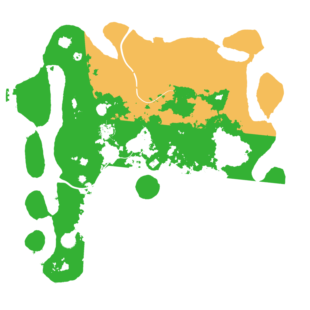 Biome Rust Map: Procedural Map, Size: 3650, Seed: 55623715