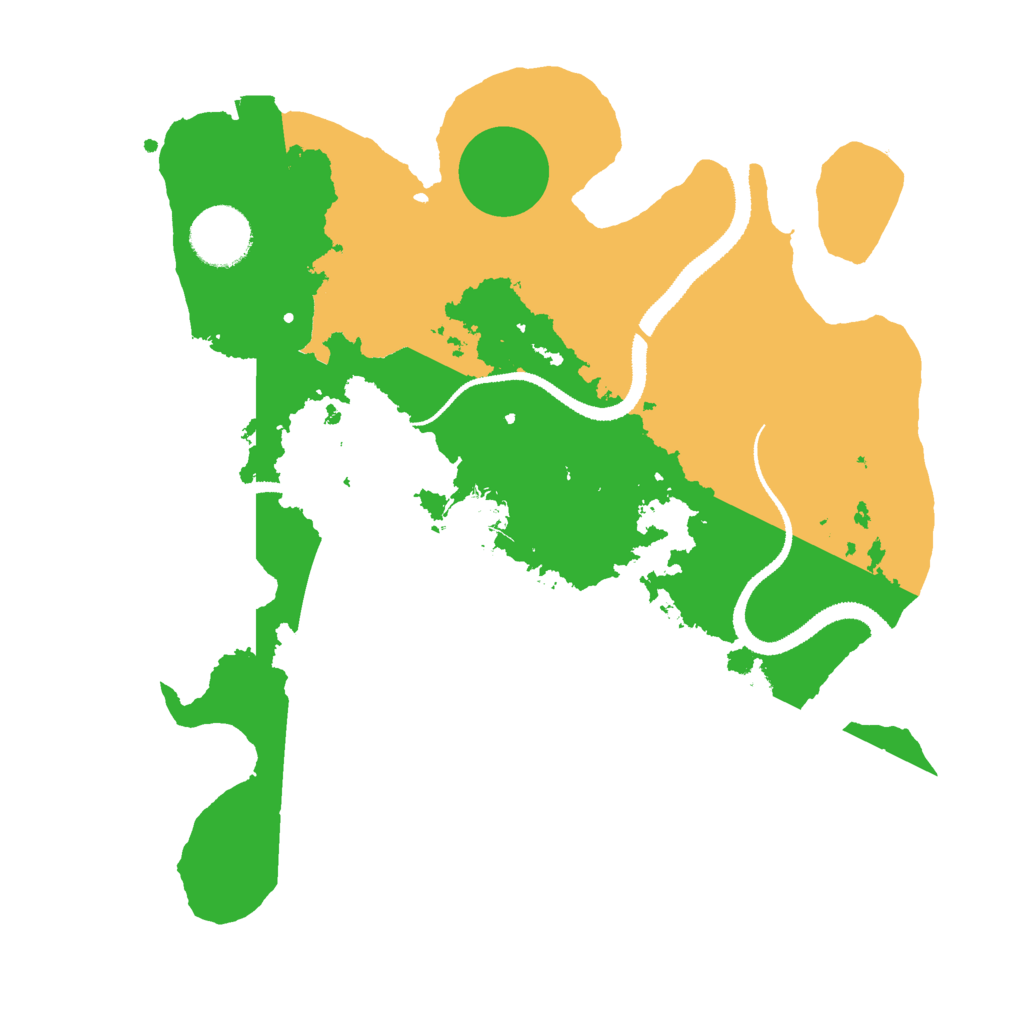 Biome Rust Map: Procedural Map, Size: 3000, Seed: 9361427