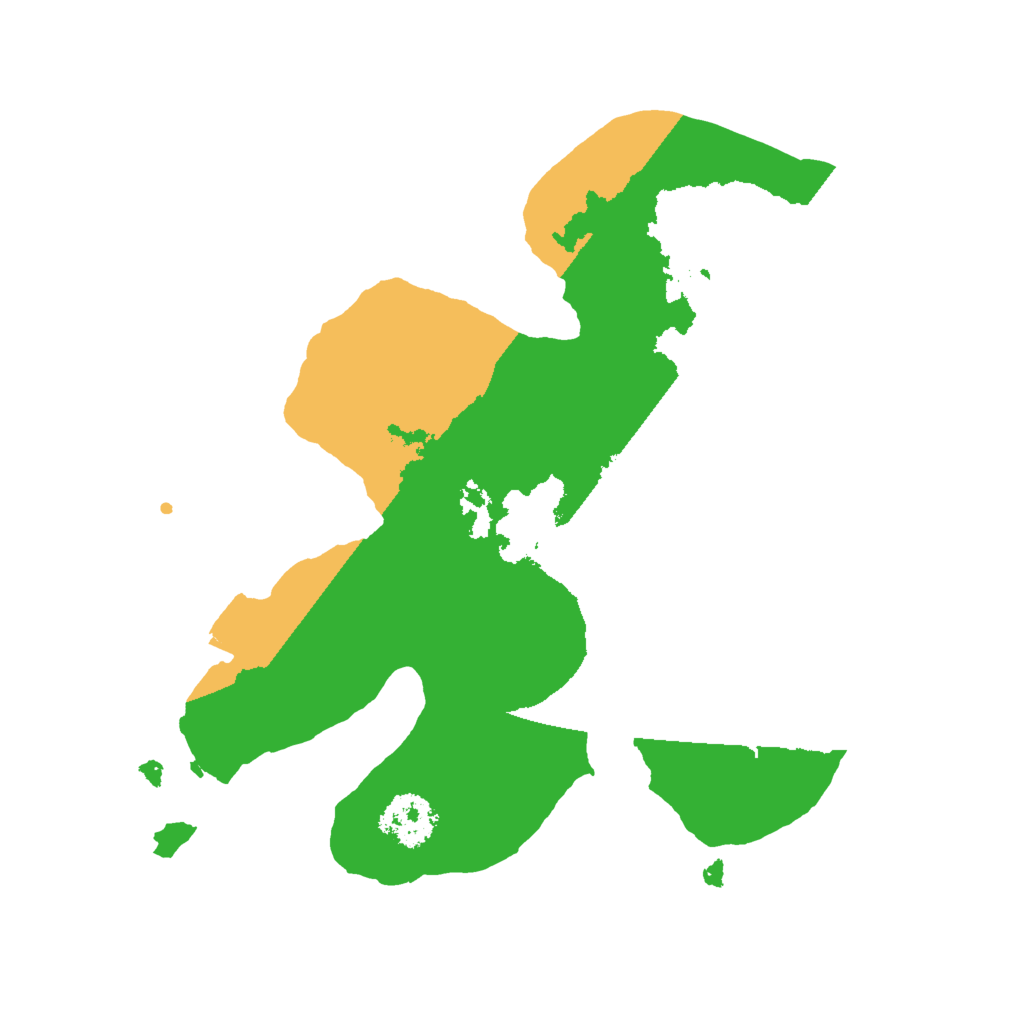 Biome Rust Map: Procedural Map, Size: 2000, Seed: 36116909