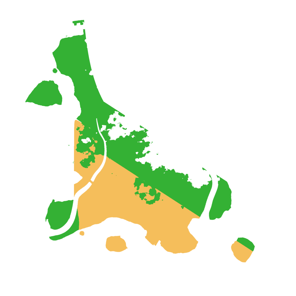Biome Rust Map: Procedural Map, Size: 2500, Seed: 1252095094