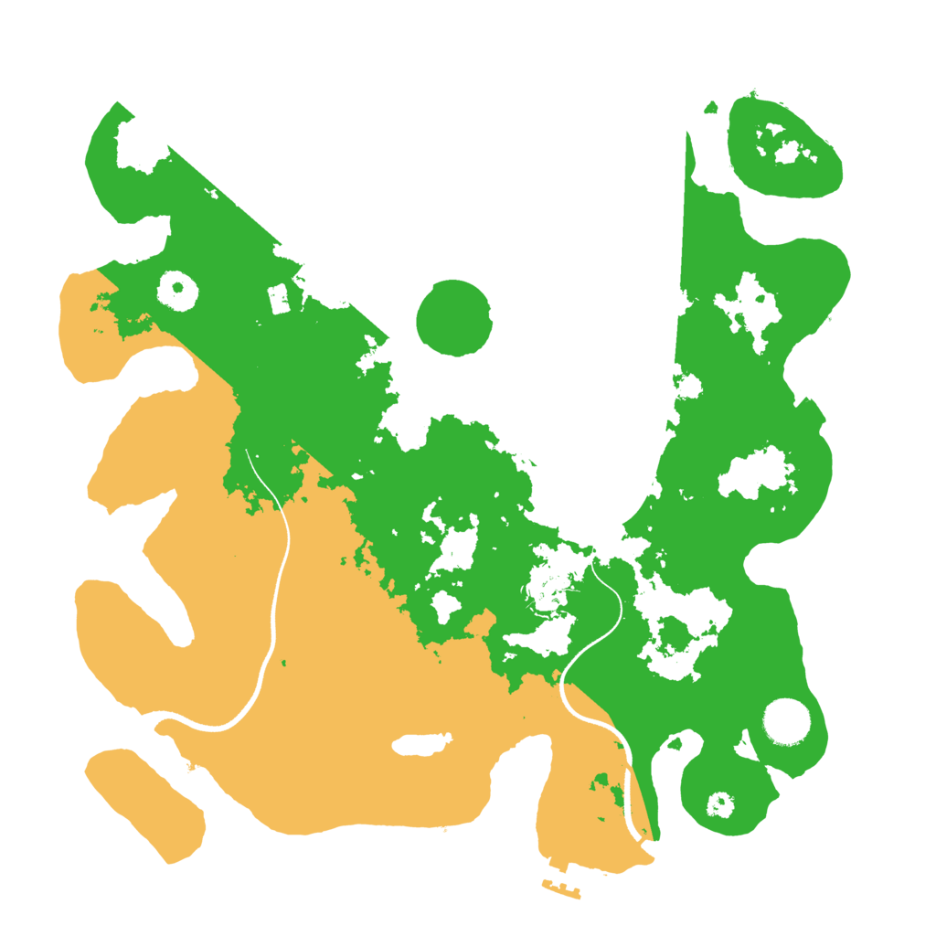 Biome Rust Map: Procedural Map, Size: 3500, Seed: 1185847040
