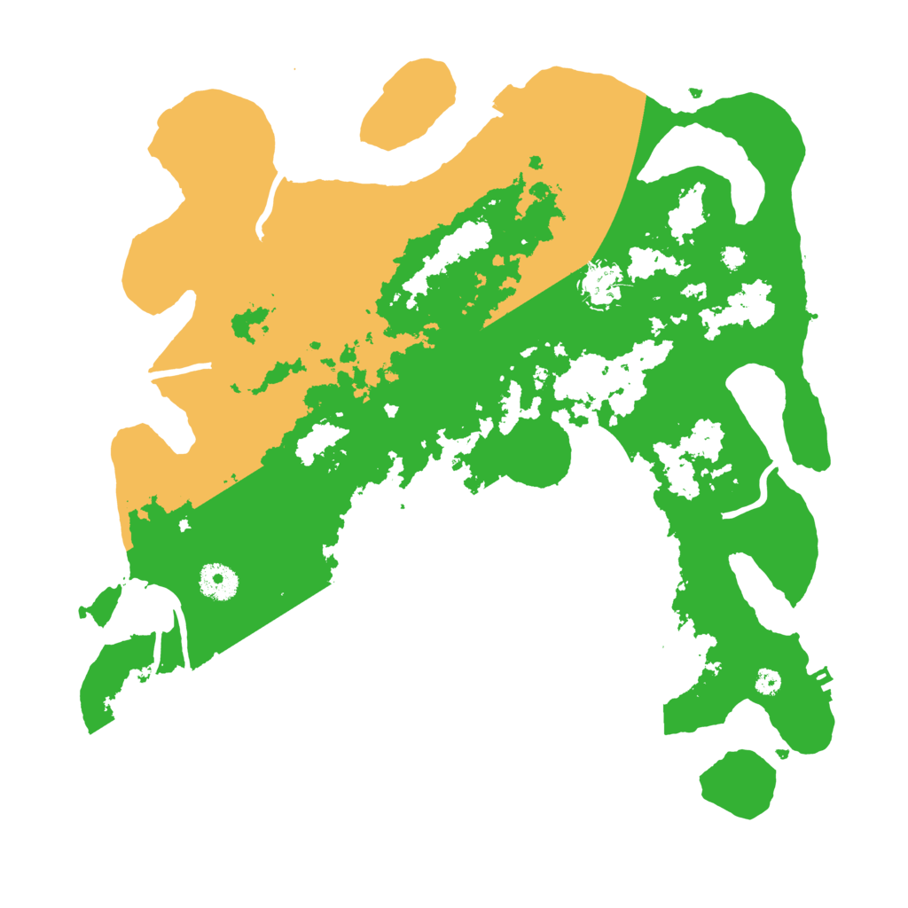 Biome Rust Map: Procedural Map, Size: 3600, Seed: 3817521