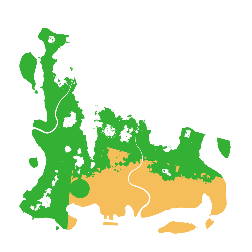 Biome Rust Map: Procedural Map, Size: 3500, Seed: 652229848