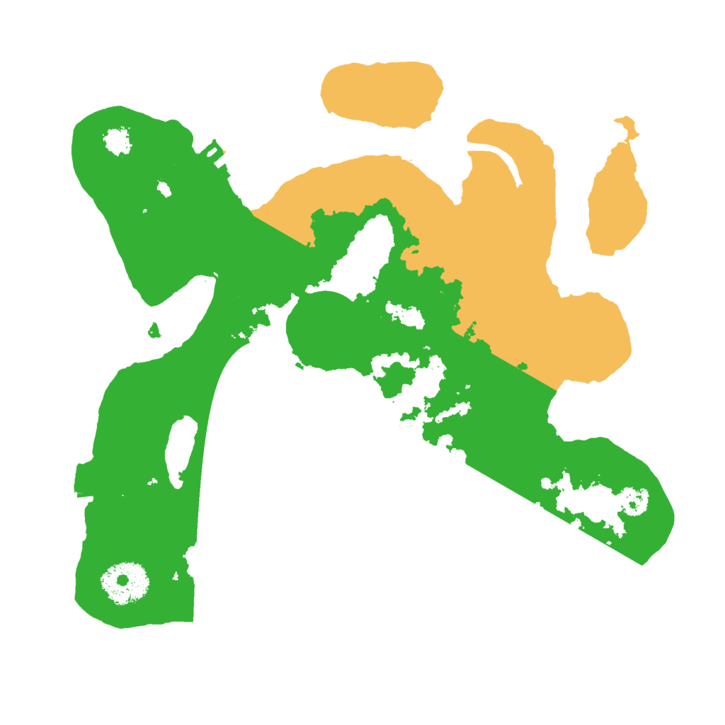 Biome Rust Map: Procedural Map, Size: 2500, Seed: 1336549597