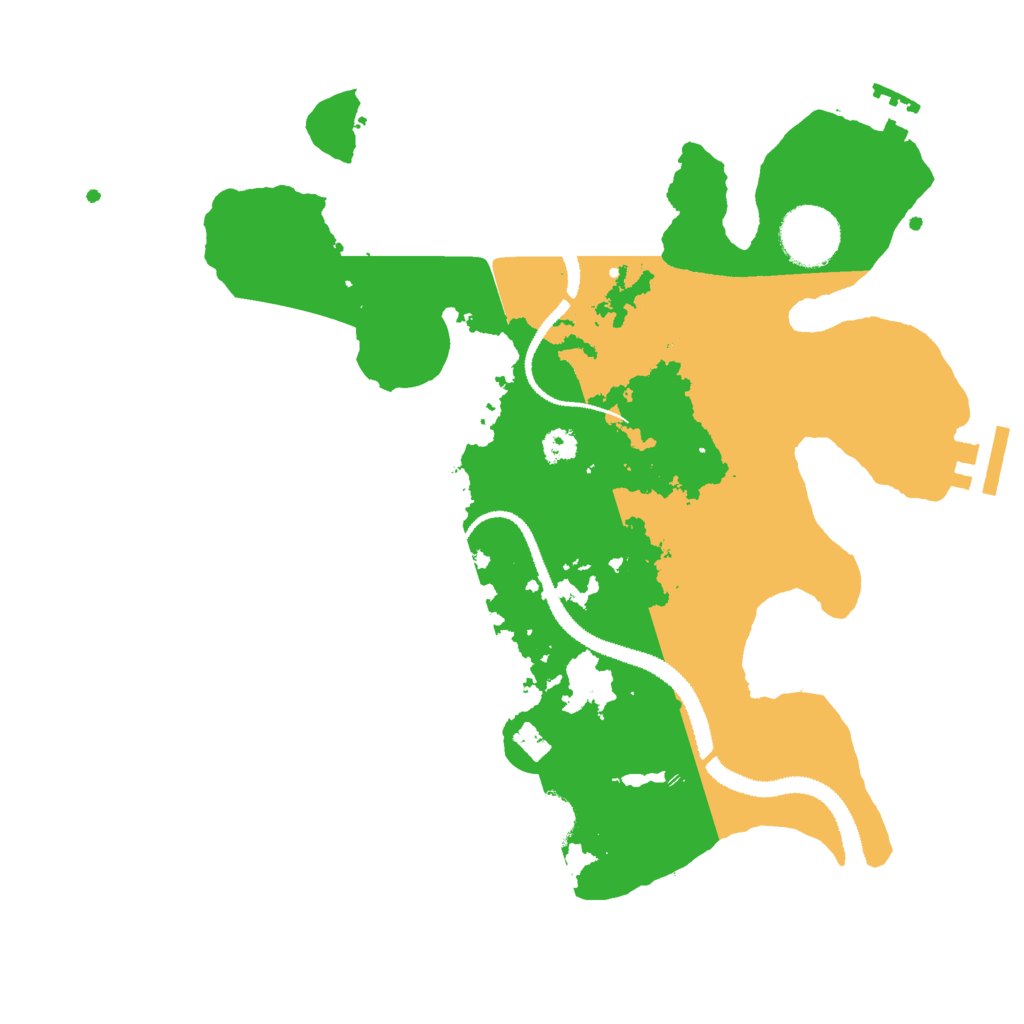 Biome Rust Map: Procedural Map, Size: 3000, Seed: 11206