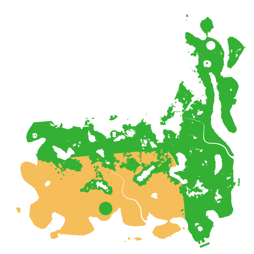 Biome Rust Map: Procedural Map, Size: 5000, Seed: 182254642