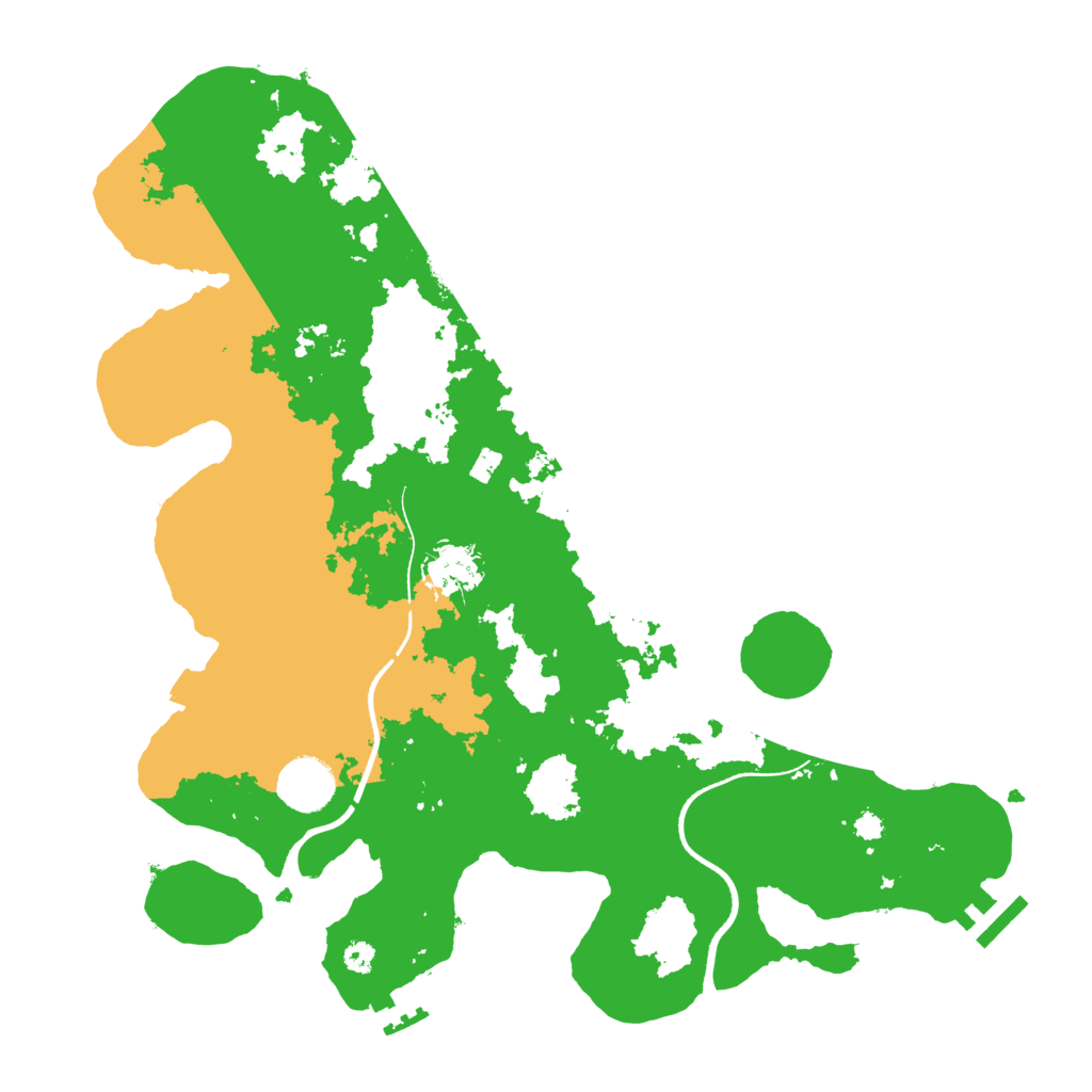 Biome Rust Map: Procedural Map, Size: 3500, Seed: 826257392