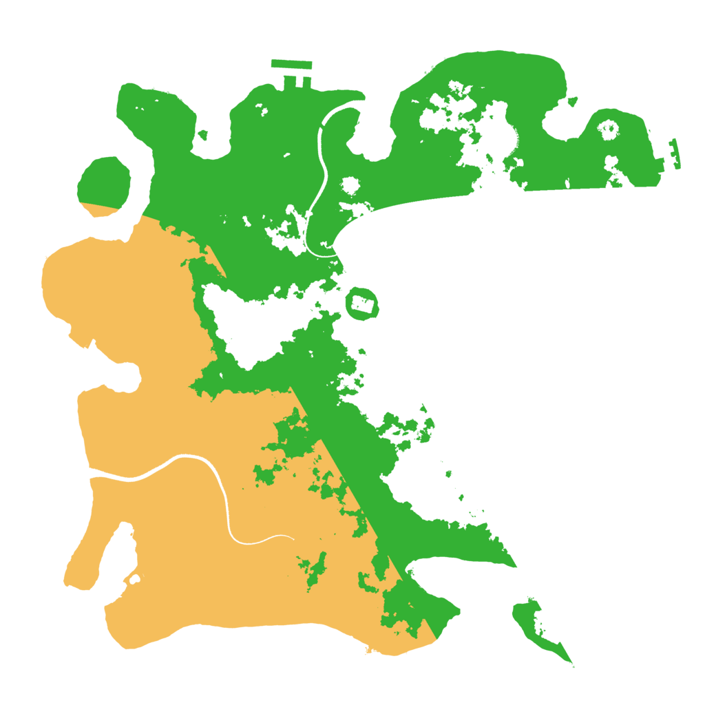 Biome Rust Map: Procedural Map, Size: 3500, Seed: 32154213