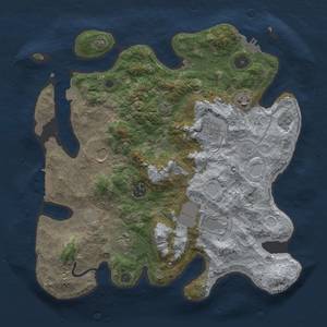 Thumbnail Rust Map: Procedural Map, Size: 3500, Seed: 1660754346, 15 Monuments