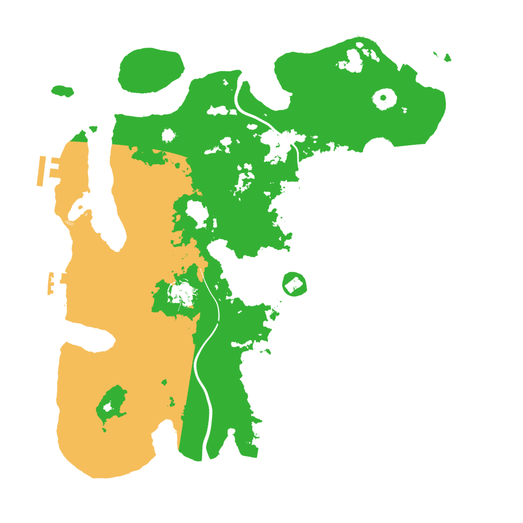 Biome Rust Map: Procedural Map, Size: 3500, Seed: 1660754346