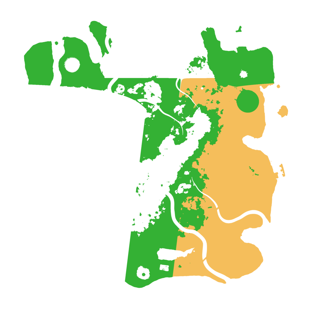 Biome Rust Map: Procedural Map, Size: 3700, Seed: 30052024