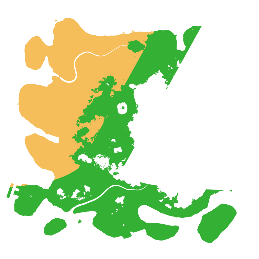 Biome Rust Map: Procedural Map, Size: 3500, Seed: 392265779