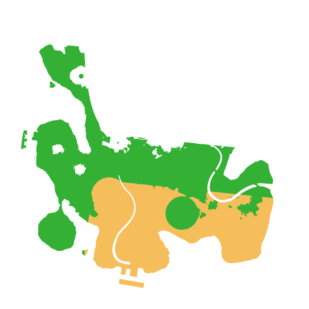 Biome Rust Map: Procedural Map, Size: 2500, Seed: 710317262