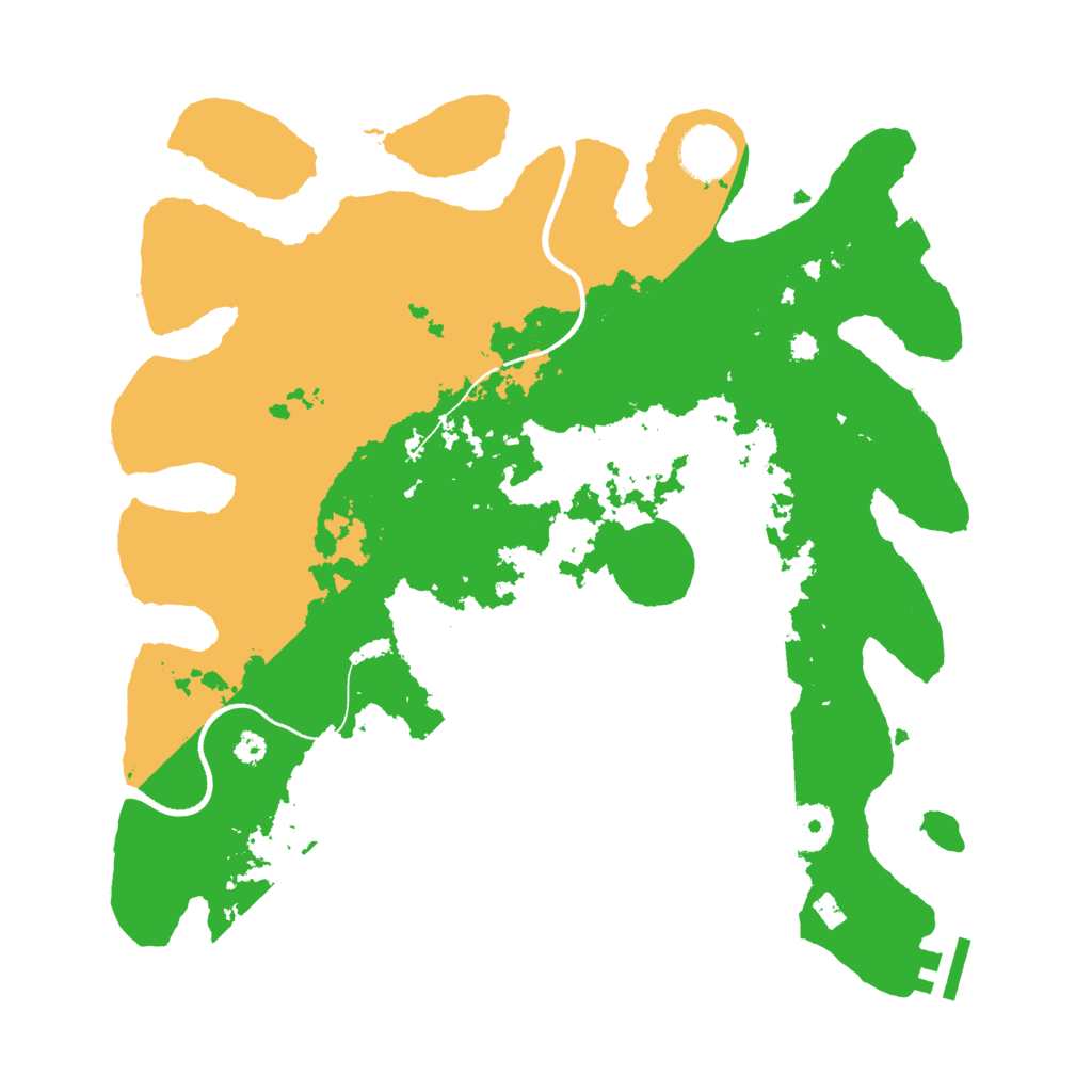 Biome Rust Map: Procedural Map, Size: 3500, Seed: 1060253587