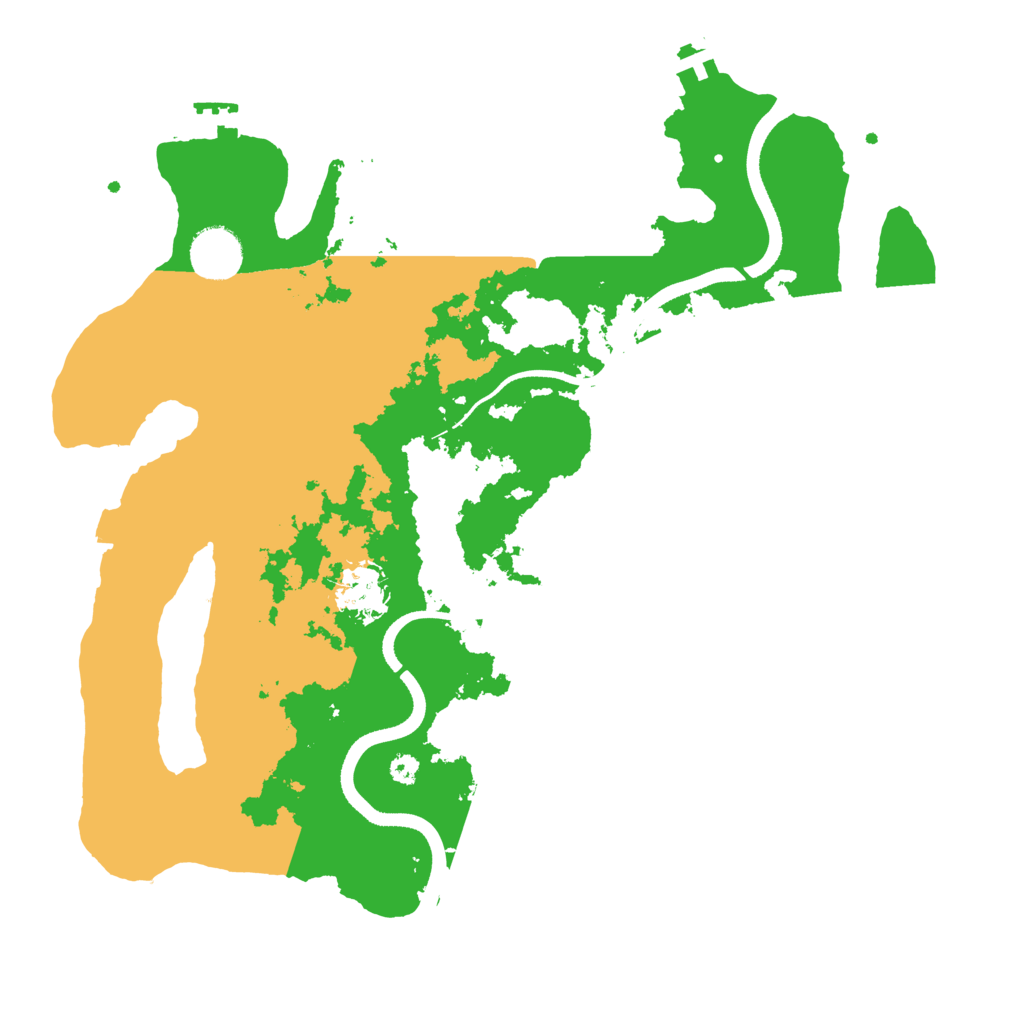 Biome Rust Map: Procedural Map, Size: 3500, Seed: 383755107