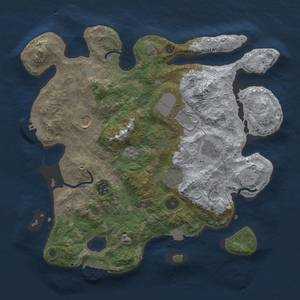 Thumbnail Rust Map: Procedural Map, Size: 3500, Seed: 940822575, 14 Monuments