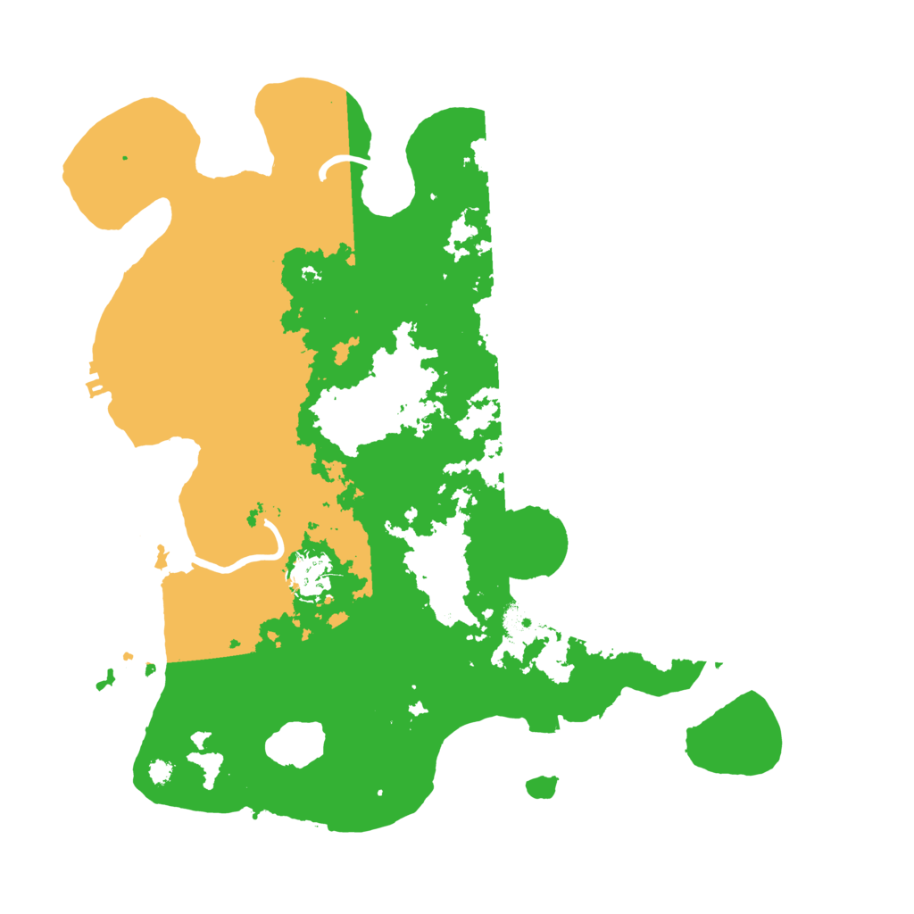 Biome Rust Map: Procedural Map, Size: 3500, Seed: 940822575