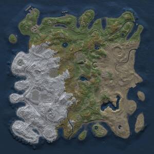 Thumbnail Rust Map: Procedural Map, Size: 4250, Seed: 1149075345, 15 Monuments