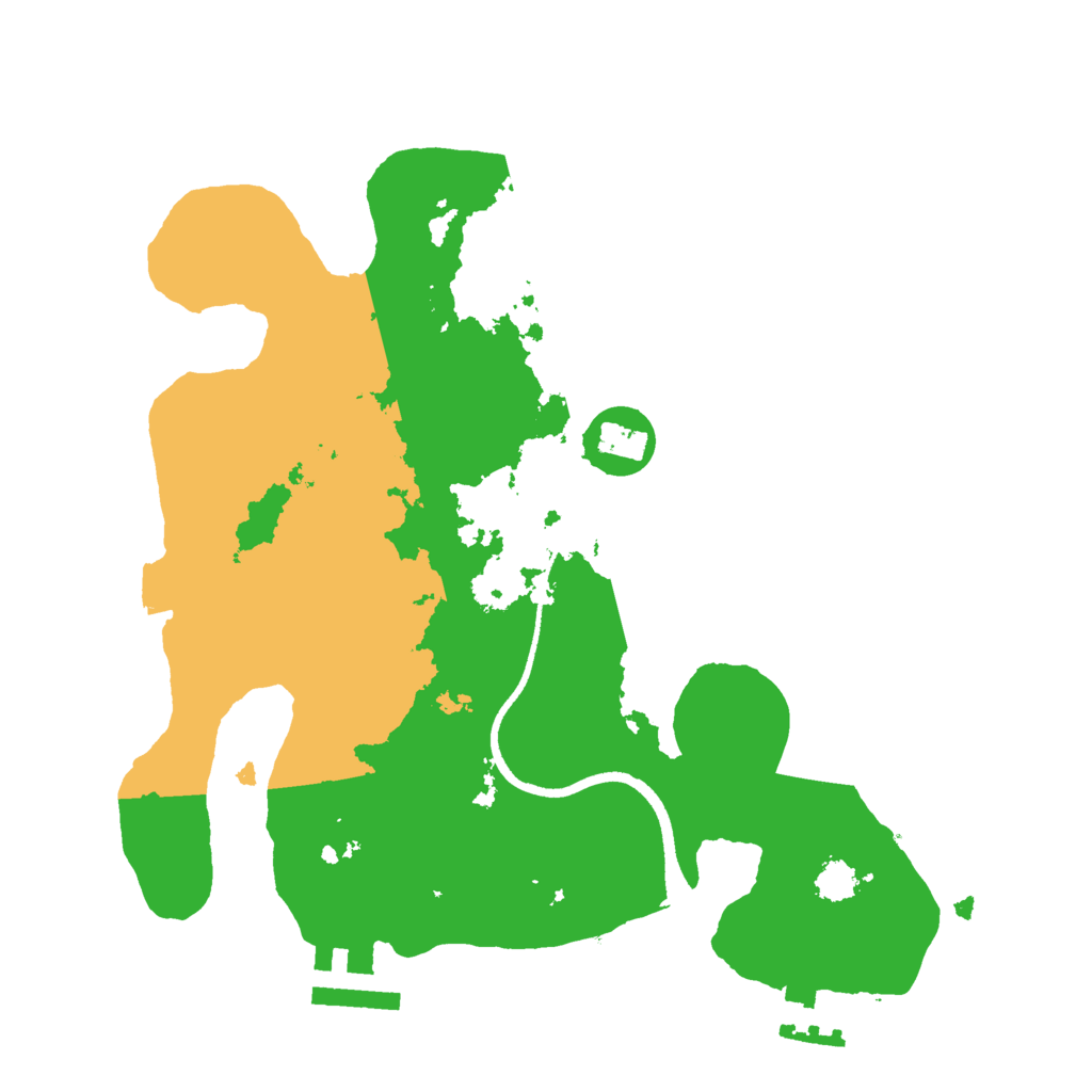 Biome Rust Map: Procedural Map, Size: 2501, Seed: 1424168694