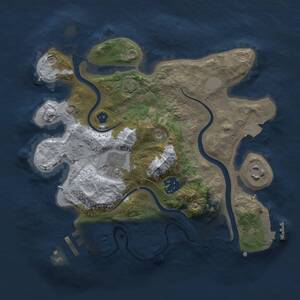 Thumbnail Rust Map: Procedural Map, Size: 2750, Seed: 810821634, 9 Monuments