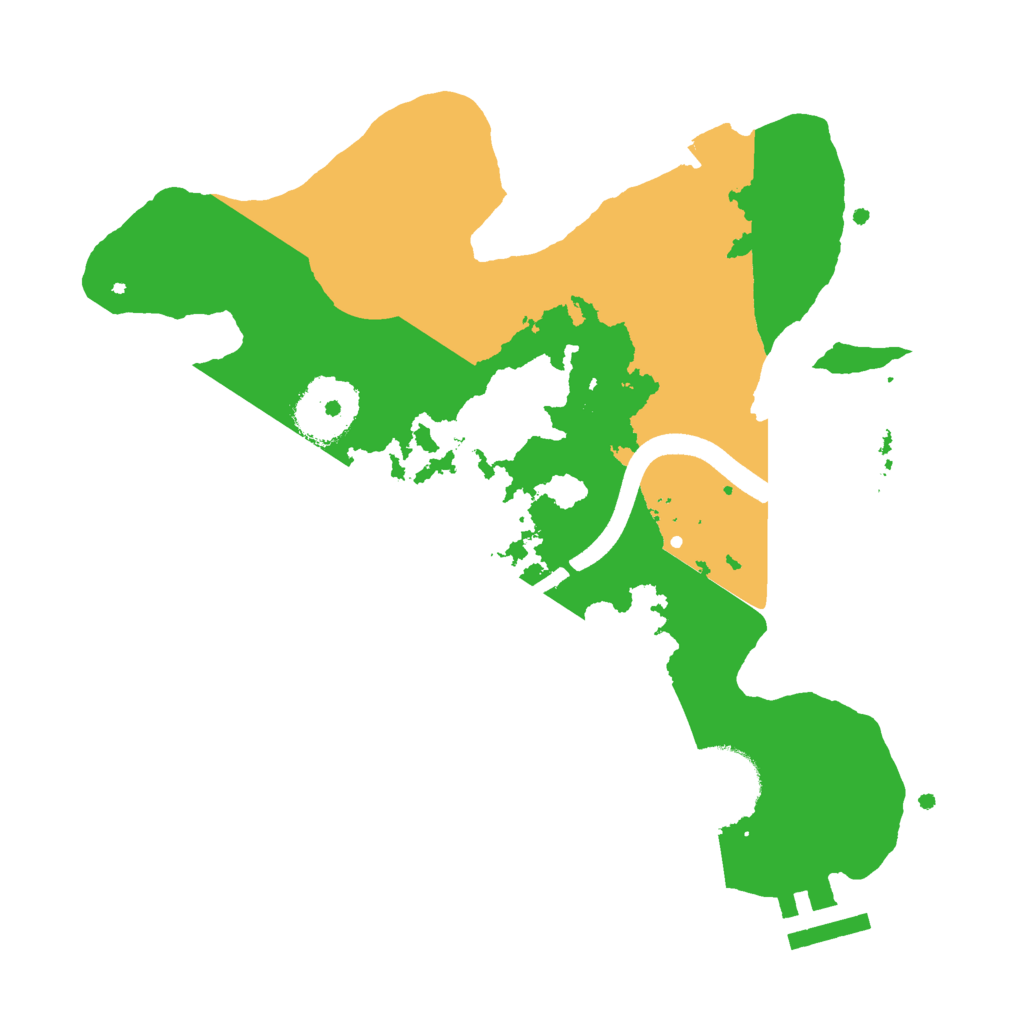 Biome Rust Map: Procedural Map, Size: 2500, Seed: 59384