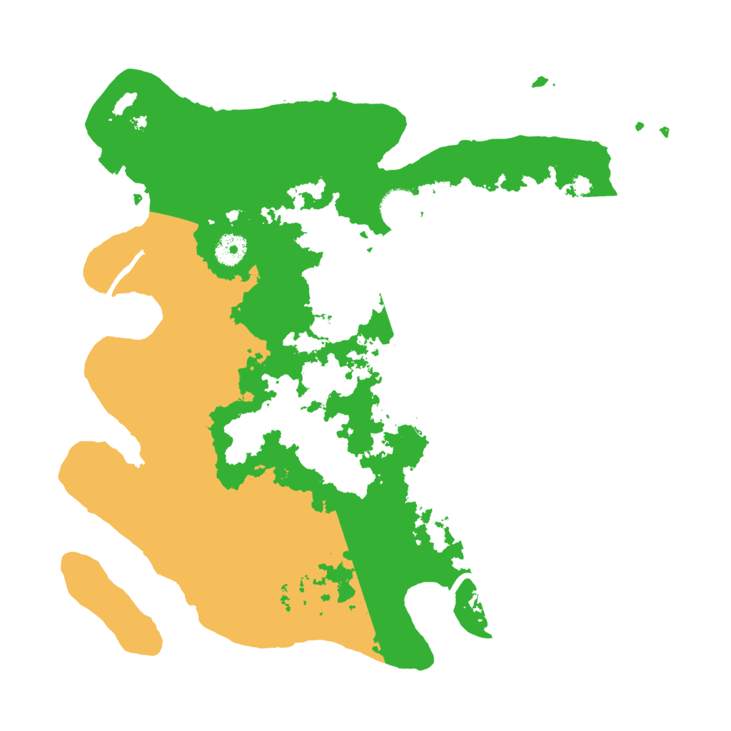 Biome Rust Map: Procedural Map, Size: 3500, Seed: 12580