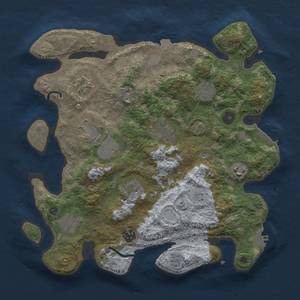 Thumbnail Rust Map: Procedural Map, Size: 3500, Seed: 1587927990, 17 Monuments