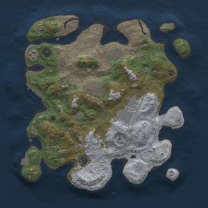 Thumbnail Rust Map: Procedural Map, Size: 3500, Seed: 14235627, 13 Monuments