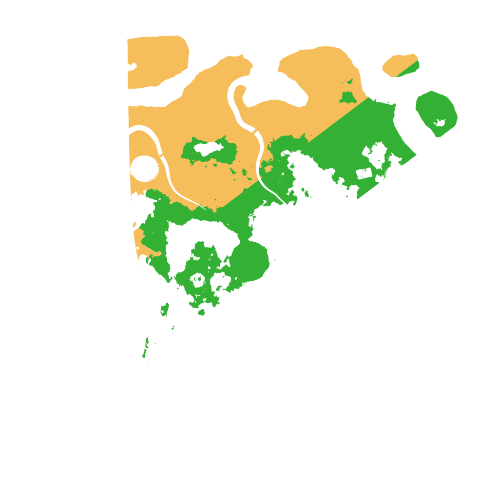 Biome Rust Map: Procedural Map, Size: 3500, Seed: 14235627